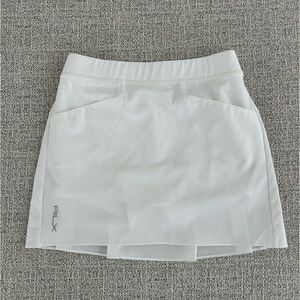 Polo Ralph Lauren RLX Girls Small (7) White Skort with Pleated Back